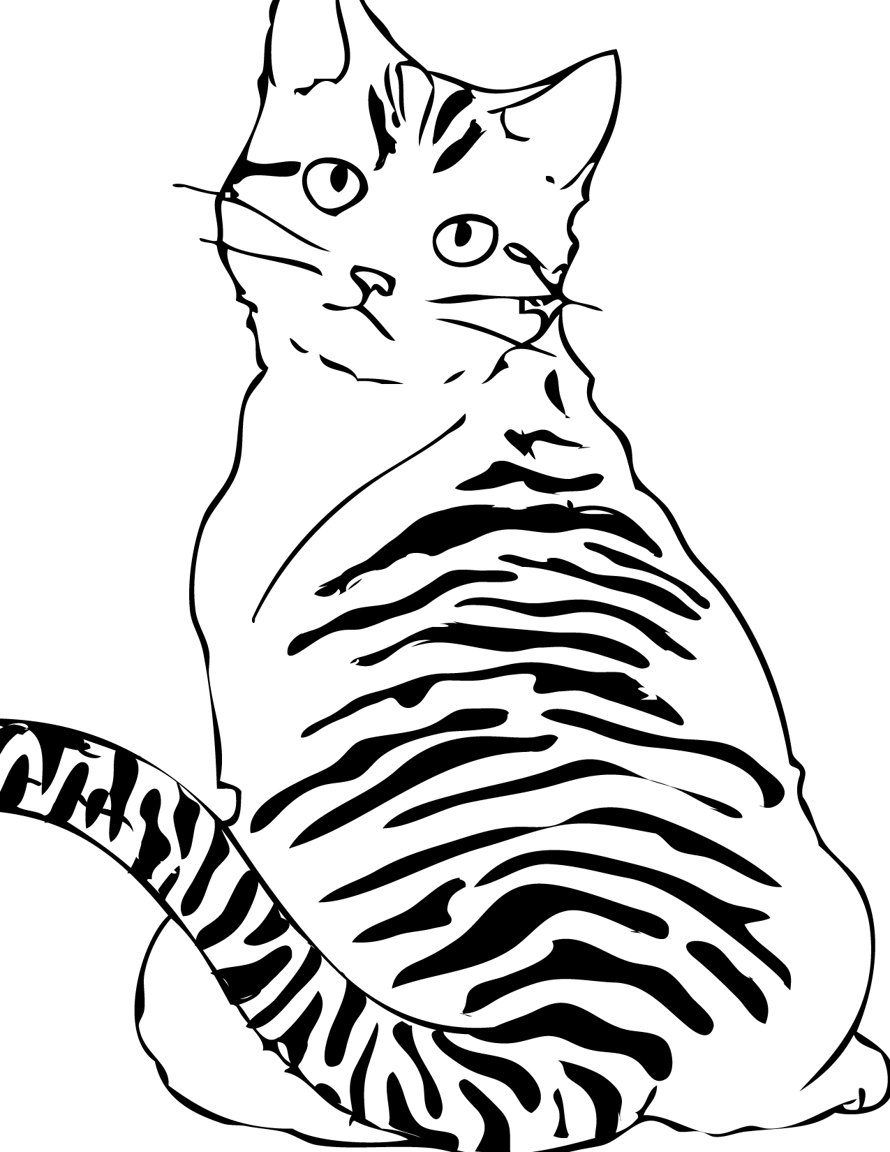 9+ Cute Cat Coloring Pages Printable