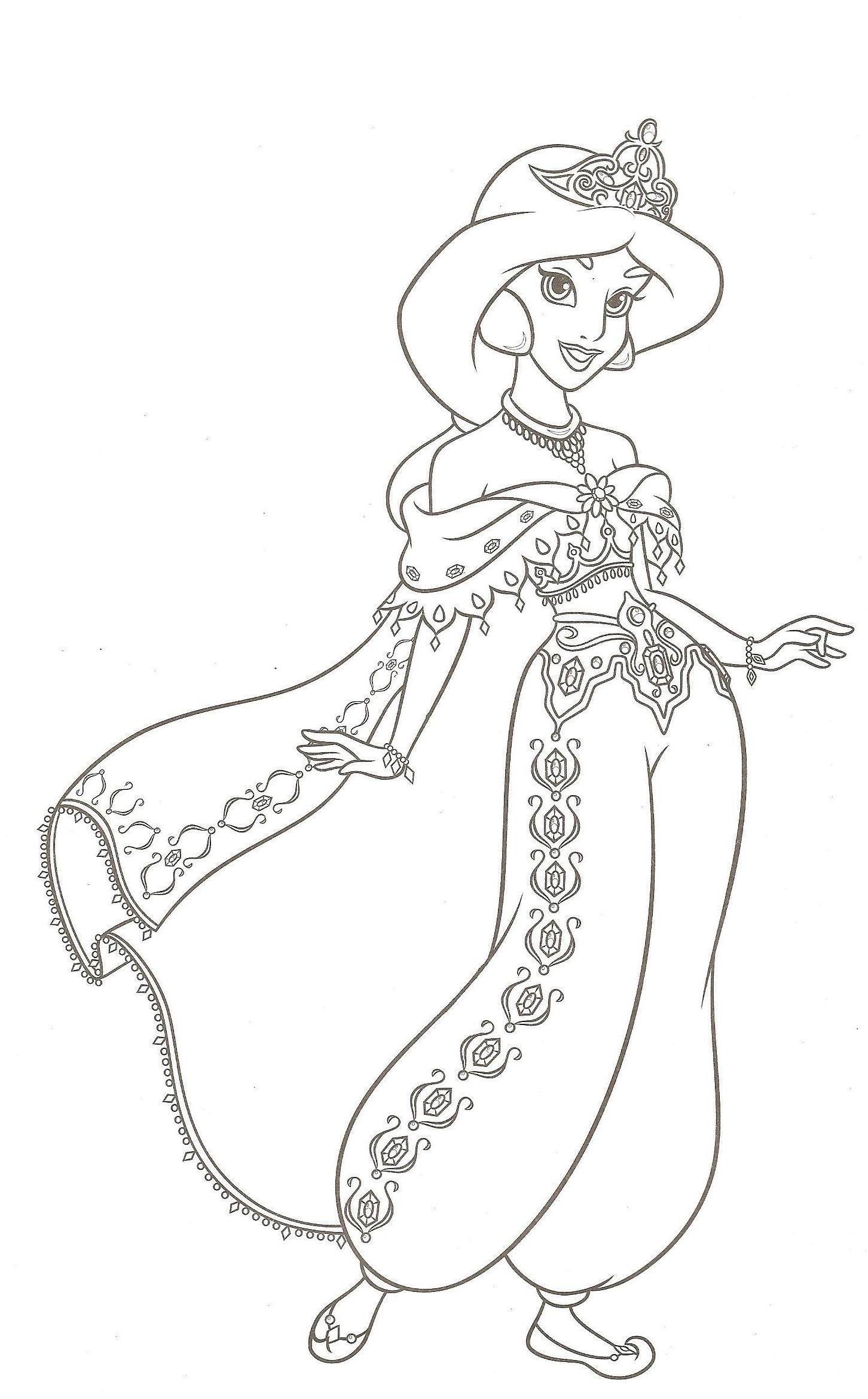 93+ Lovely Disney Princess Group Coloring Pages Printable