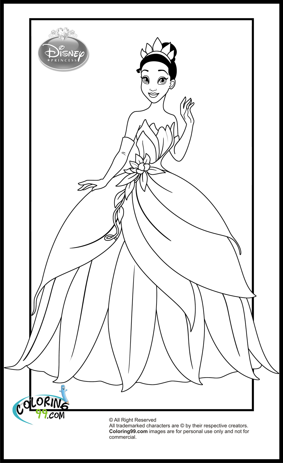 95+ Lovely Princess Coloring Book Pages Printable