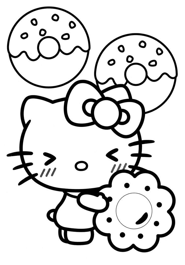 47+ Simple Hello Kitty Characters Coloring Pages for Kids and Adult