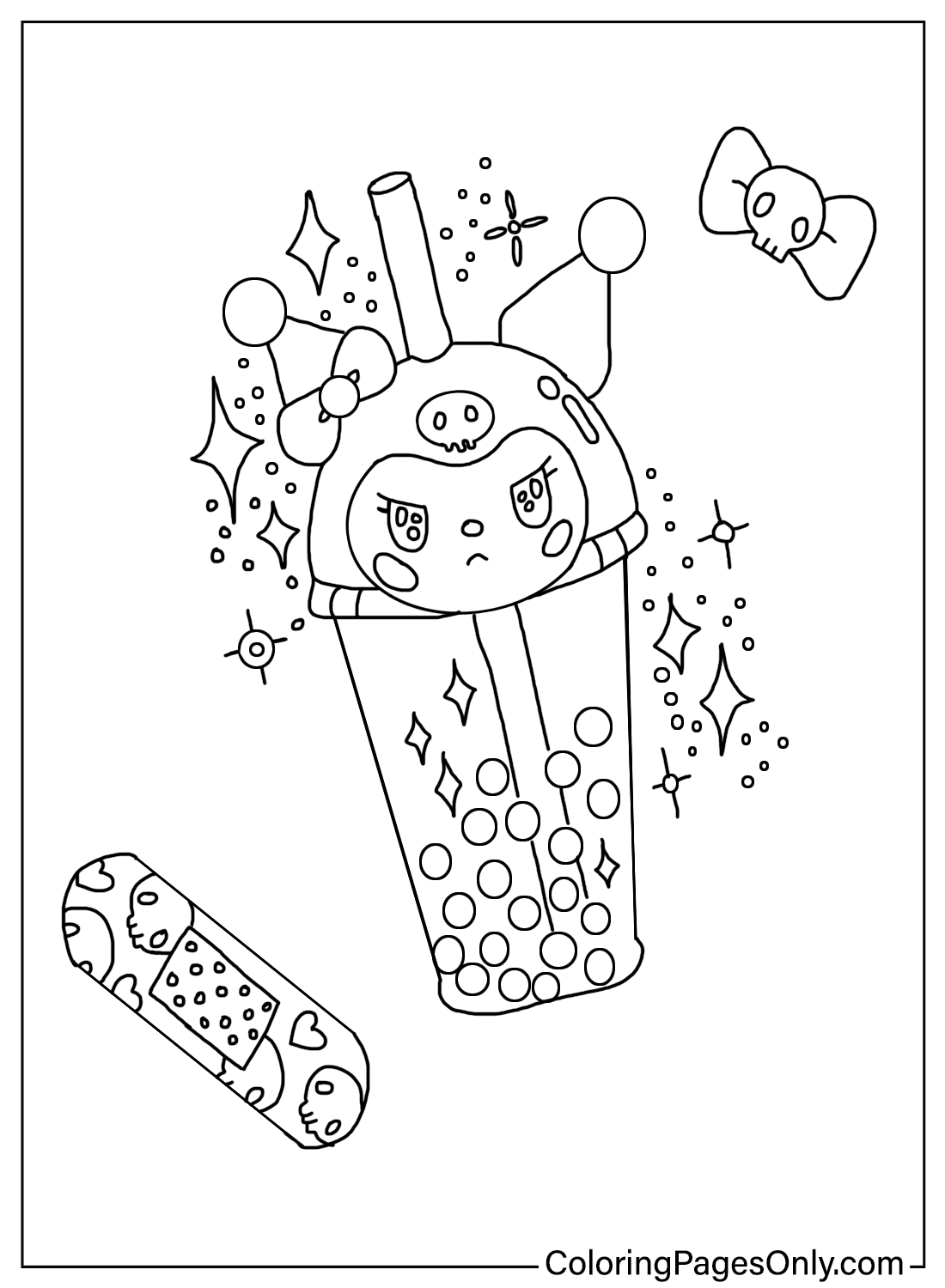 30+ Educational Kuromi Drawing Coloring Pages and Drawing