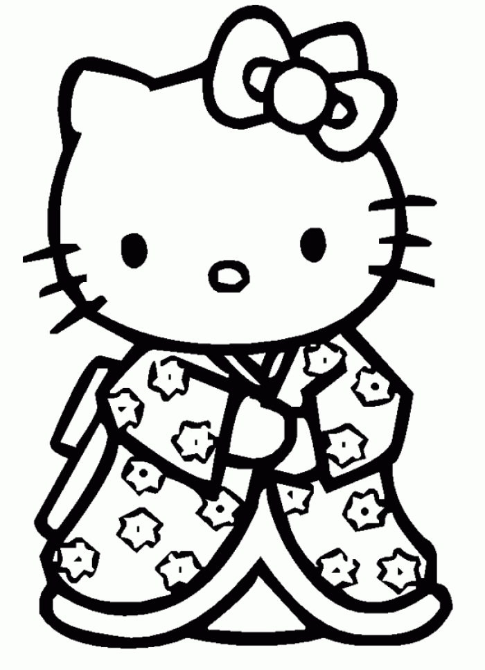 35+ Free Hello Kitty Characters Coloring Pages Easy