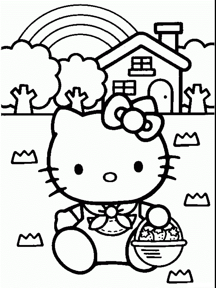 50+ Downloadable Hello Kitty Characters Coloring Pages Cute