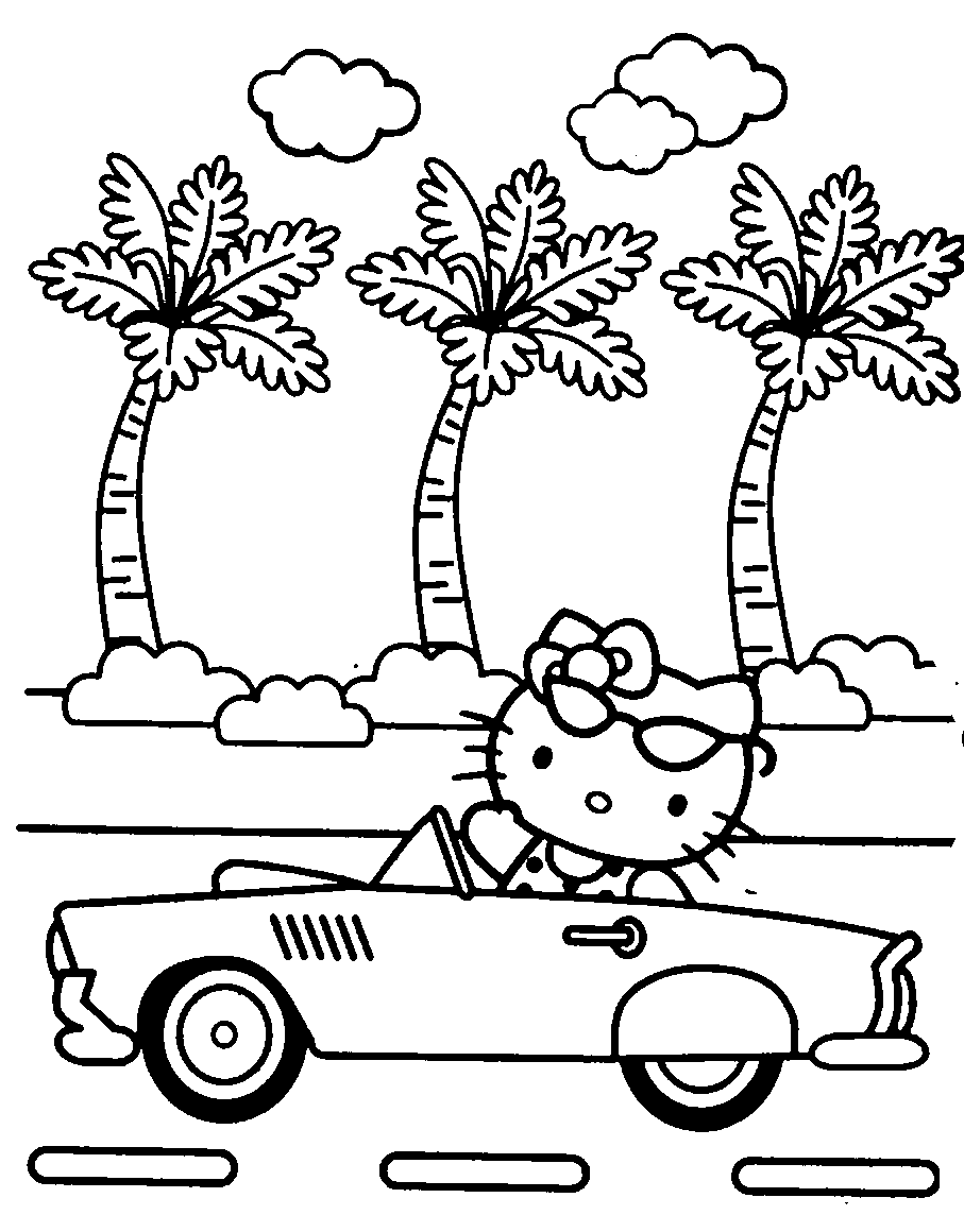 49+ Relaxing Hello Kitty Bed Coloring Pages and Drawing