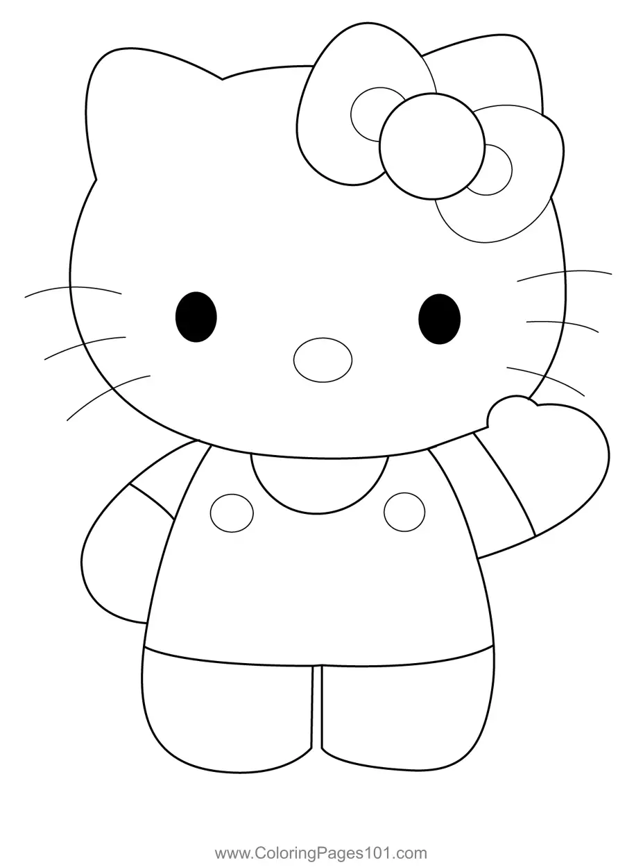 38+ Artistic Hello Kitty Characters Coloring Pages Easy