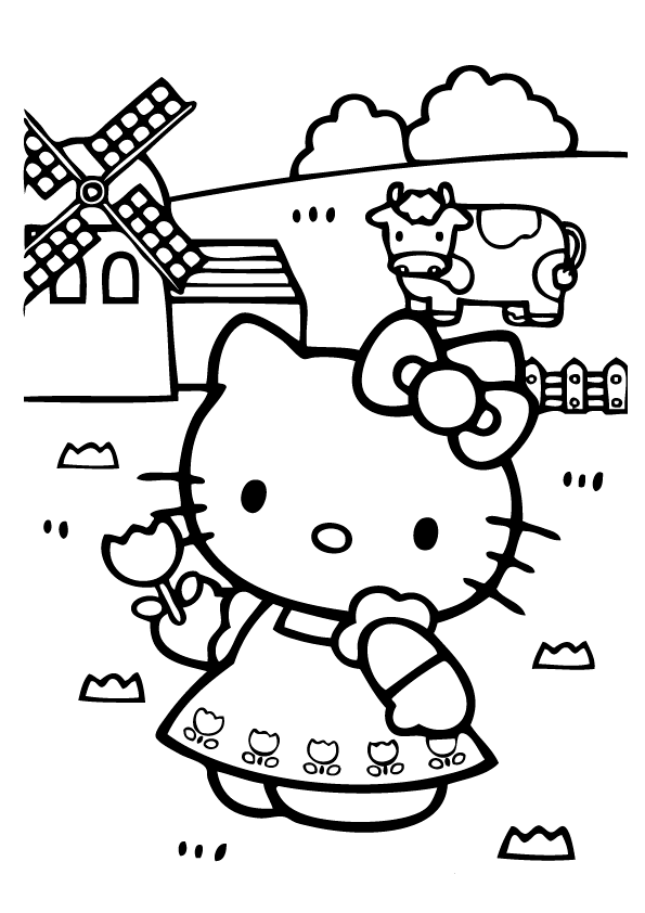 50+ Top Hello Kitty Characters Coloring Pages Aesthetic