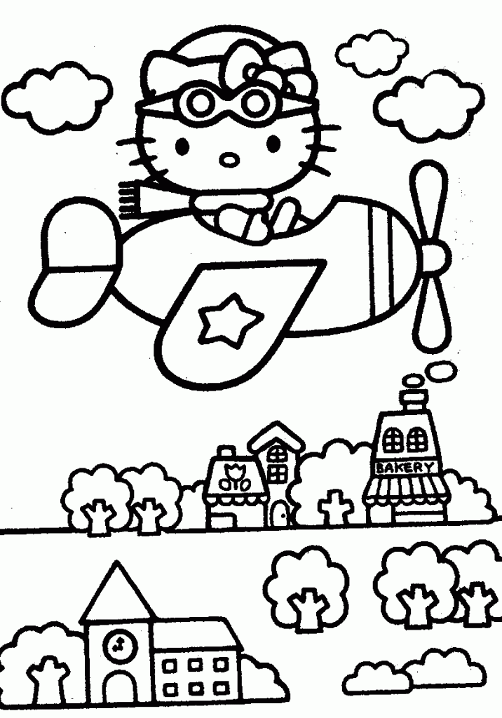 39+ Top Hello Kitty Bed Coloring Pages PDF Printable