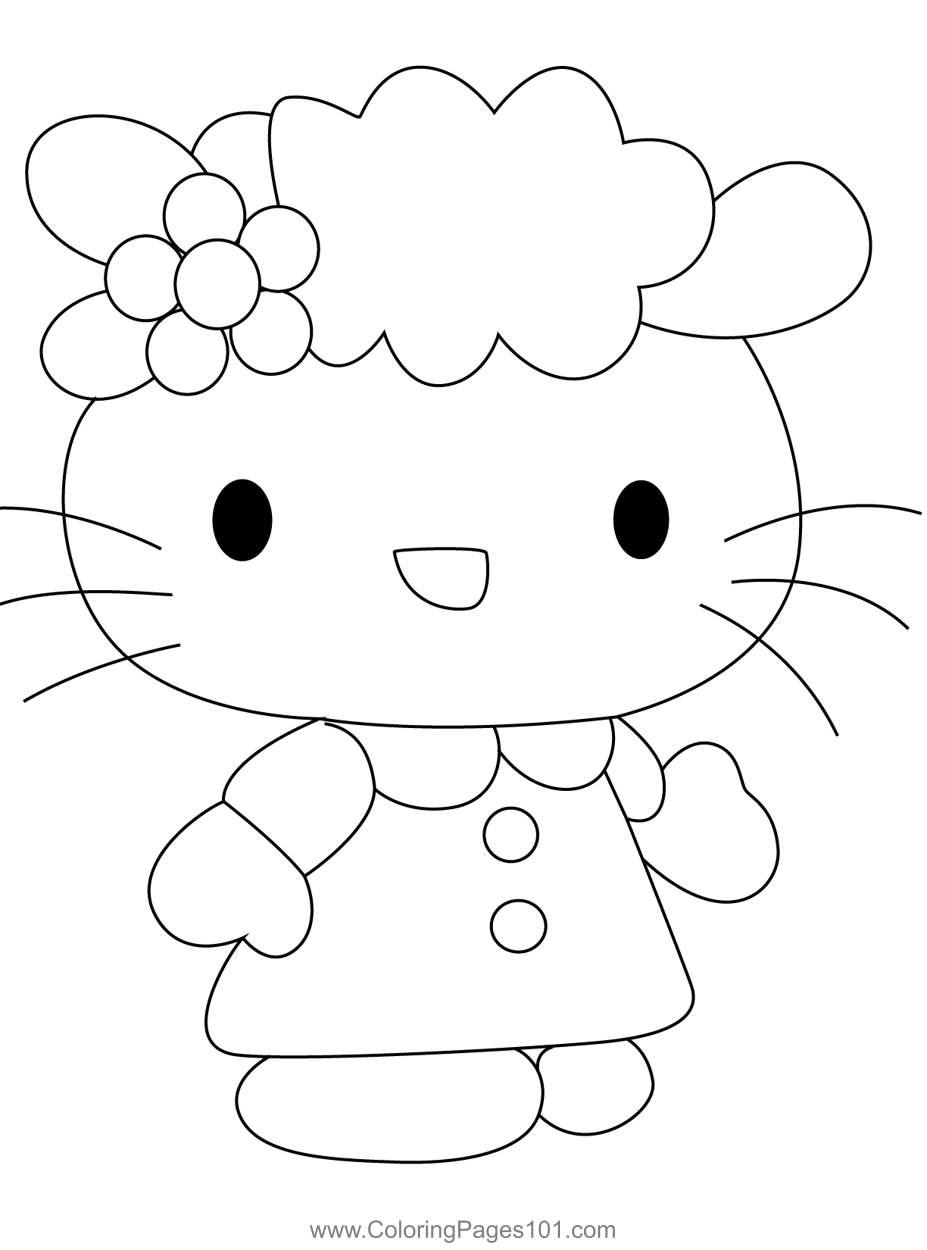 34+ Amazing Hello Kitty Characters Coloring Pages for Educational