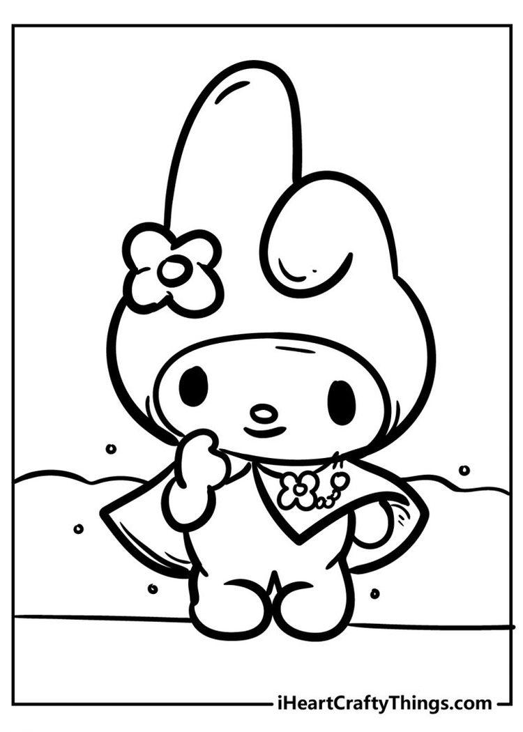 31+ Unique Hello Kitty Characters Coloring Pages Detailed