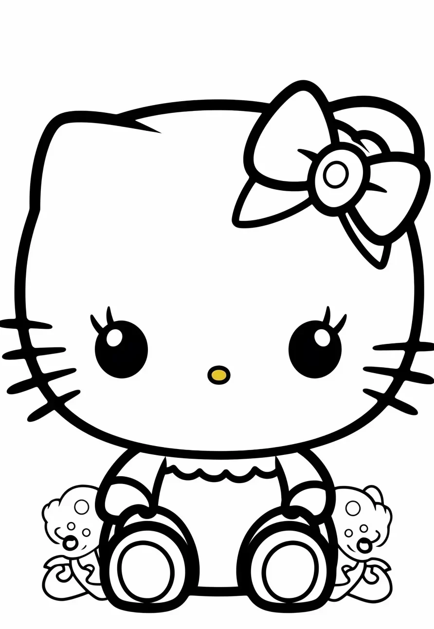 41+ Detailed Hello Kitty Characters Coloring Pages Cute