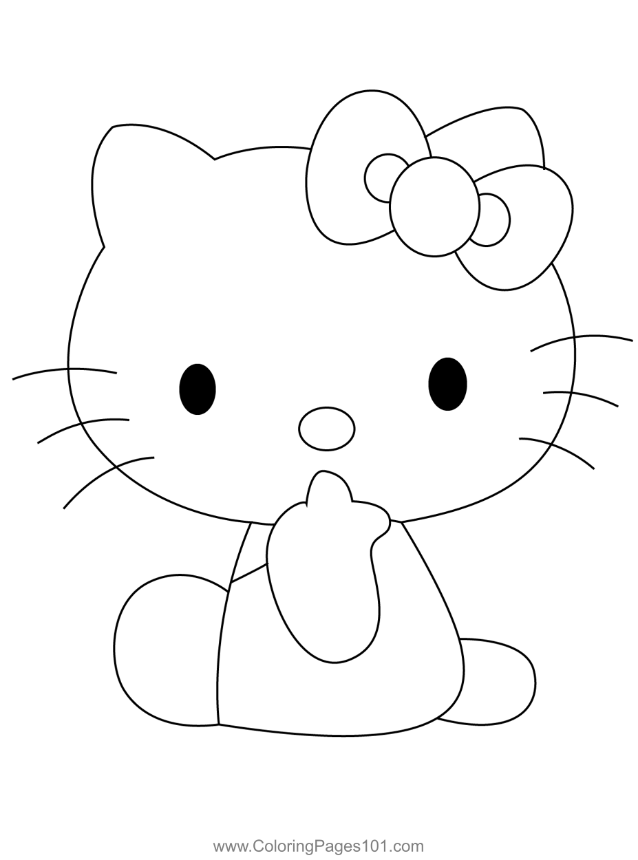 36+ Entertaining Hello Kitty Characters Coloring Pages PDF Printable