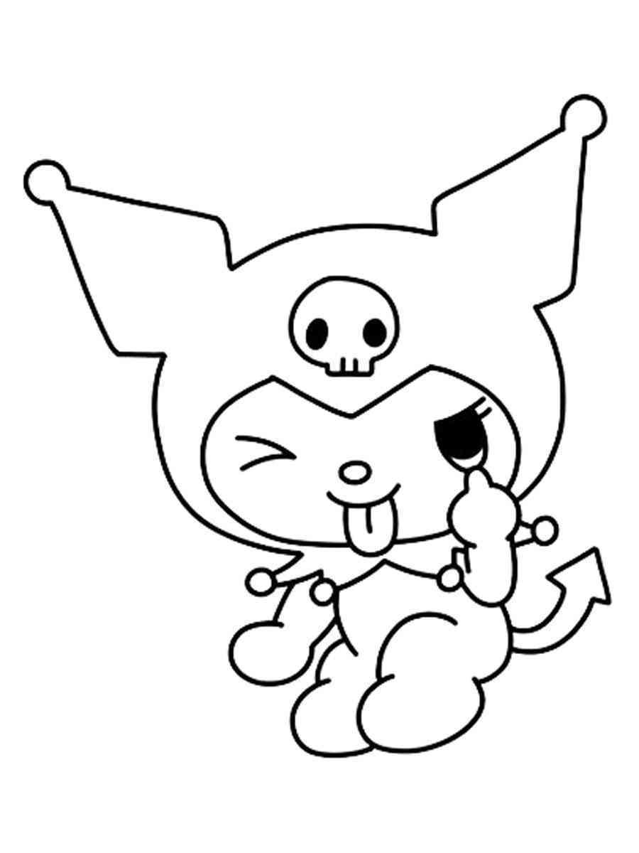 50+ Educational Kuromi Drawing Coloring Pages Download FREE