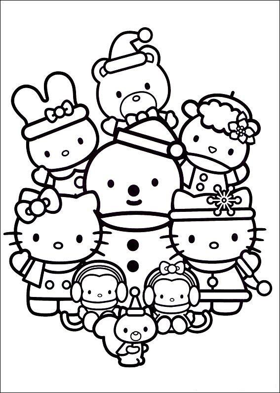 30+ Educational Sanrio Characters Coloring Pages Free Cute