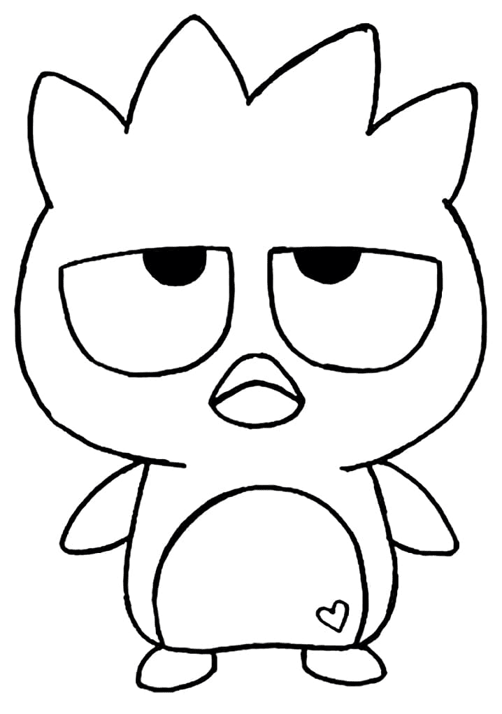 150+ Magical Sanrio Coloring Pages Badtz-Maru Printable