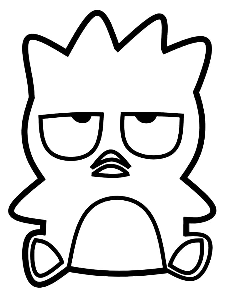 75+ Whimsical Sanrio Coloring Pages Badtz-Maru Printable