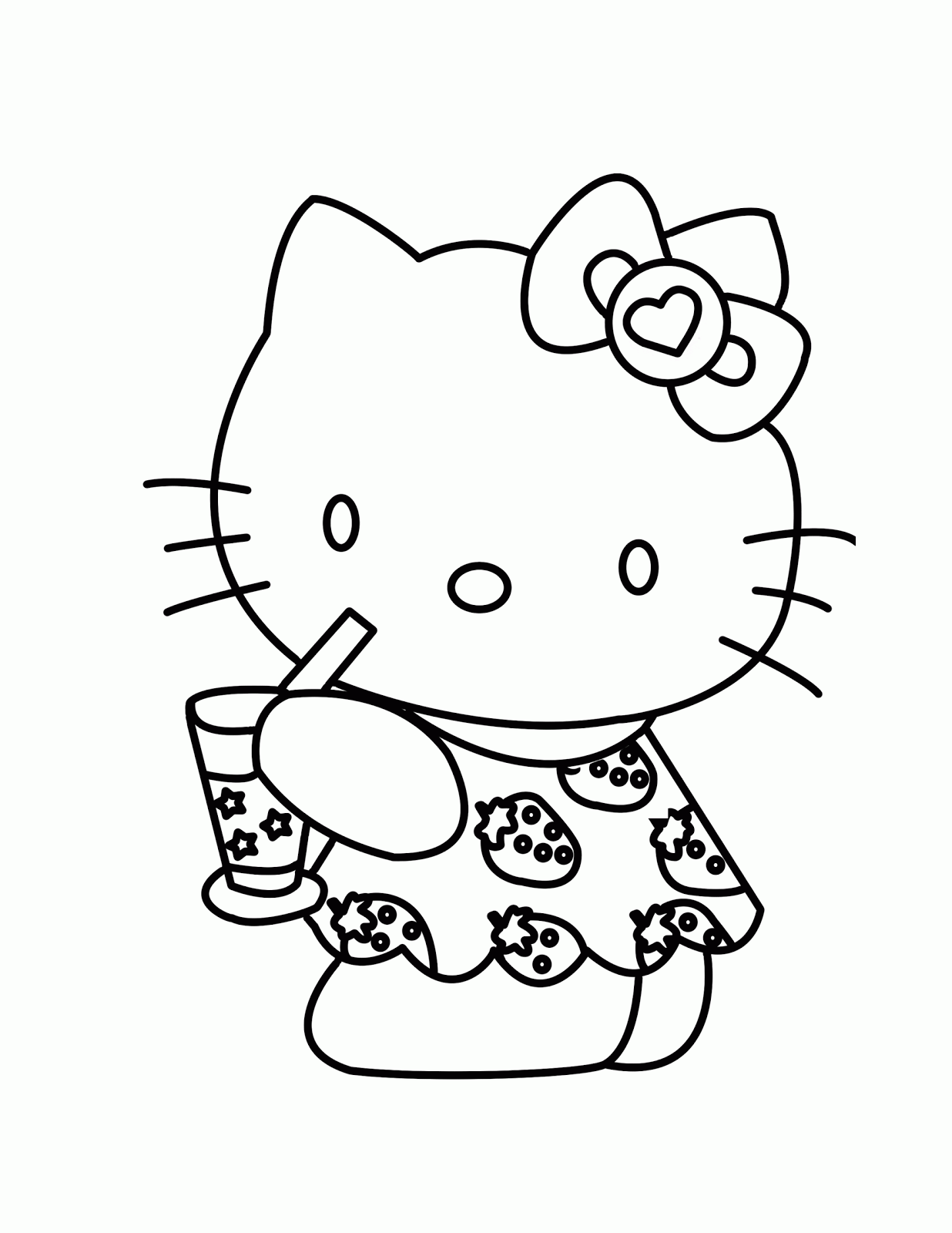 36+ Happy Hello Kitty Characters Coloring Pages Ideas