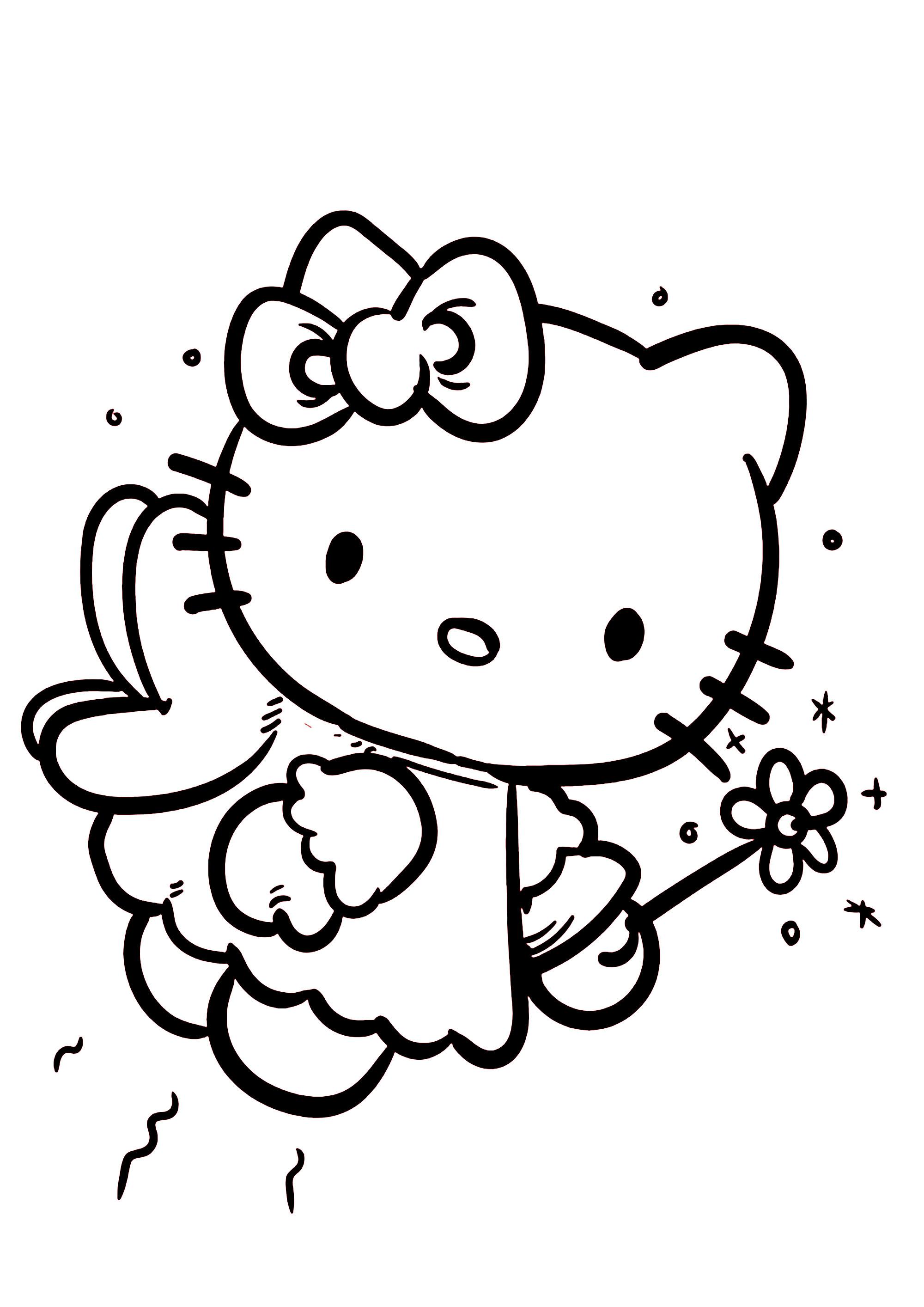 50+ Inspiring Hello Kitty Characters Coloring Pages Cute