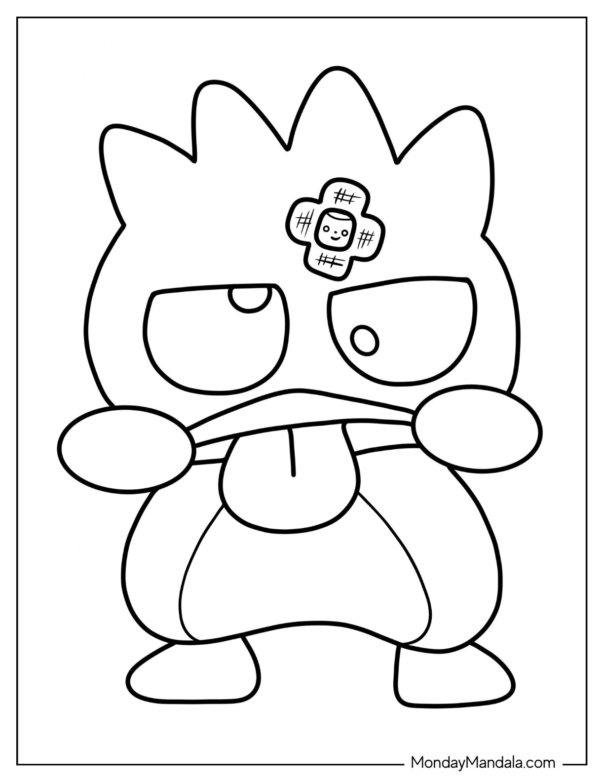 129+ Artistic Sanrio Coloring Pages Badtz-Maru Printable