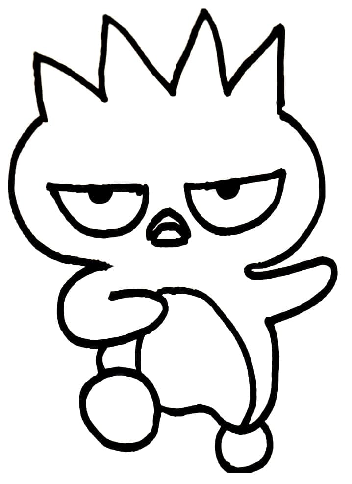 49+ Festive Sanrio Coloring Pages Badtz-Maru Printable