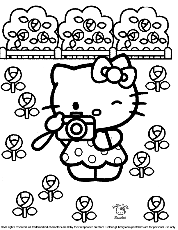 31+ Easy Hello Kitty Characters Coloring Pages PDF Printable