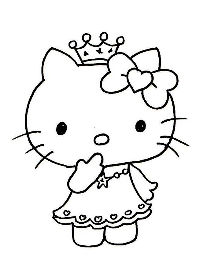 48+ Cute Hello Kitty Characters Coloring Pages Archives