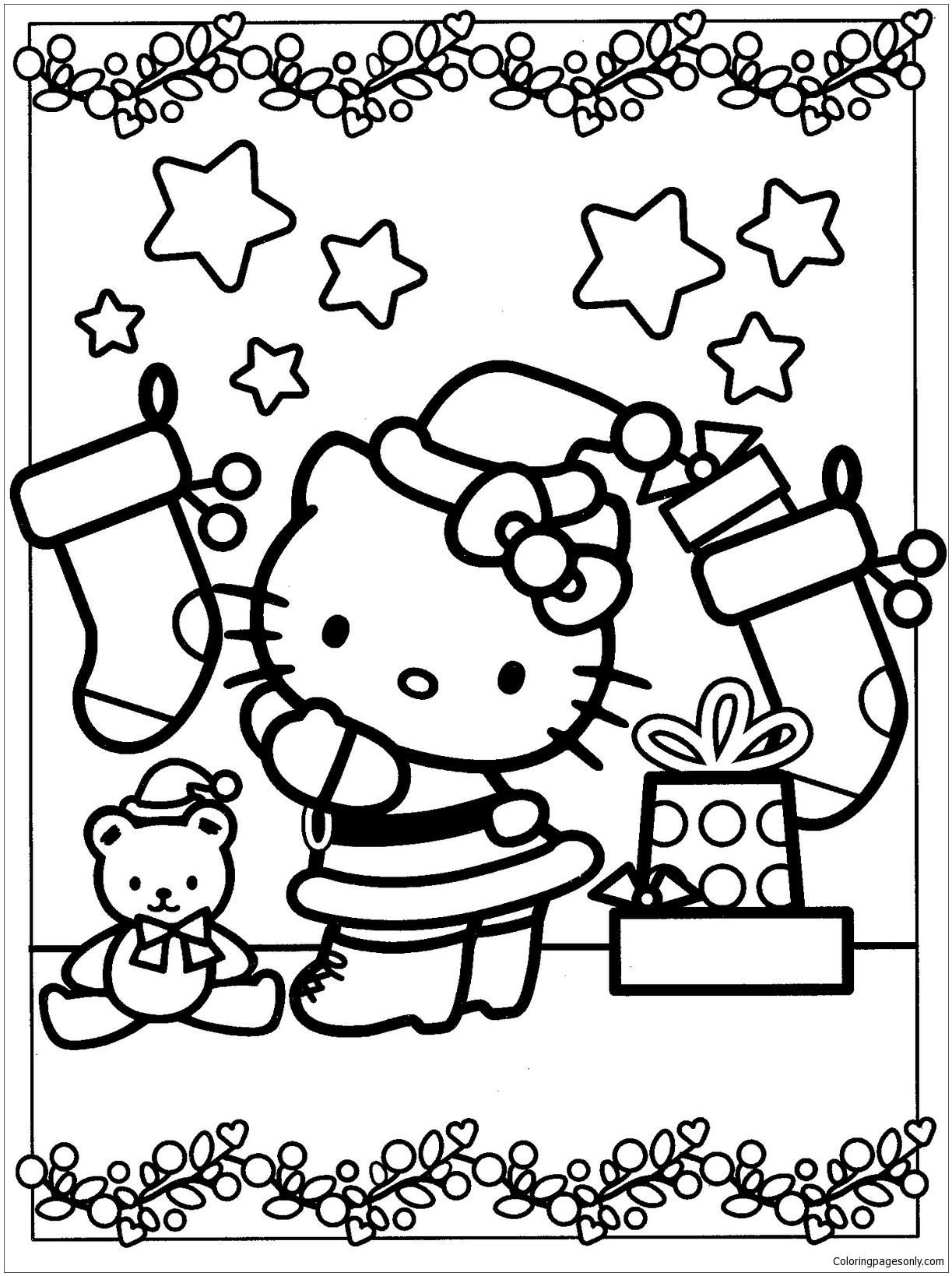 49+ Adorable Hello Kitty Characters Coloring Pages Archives