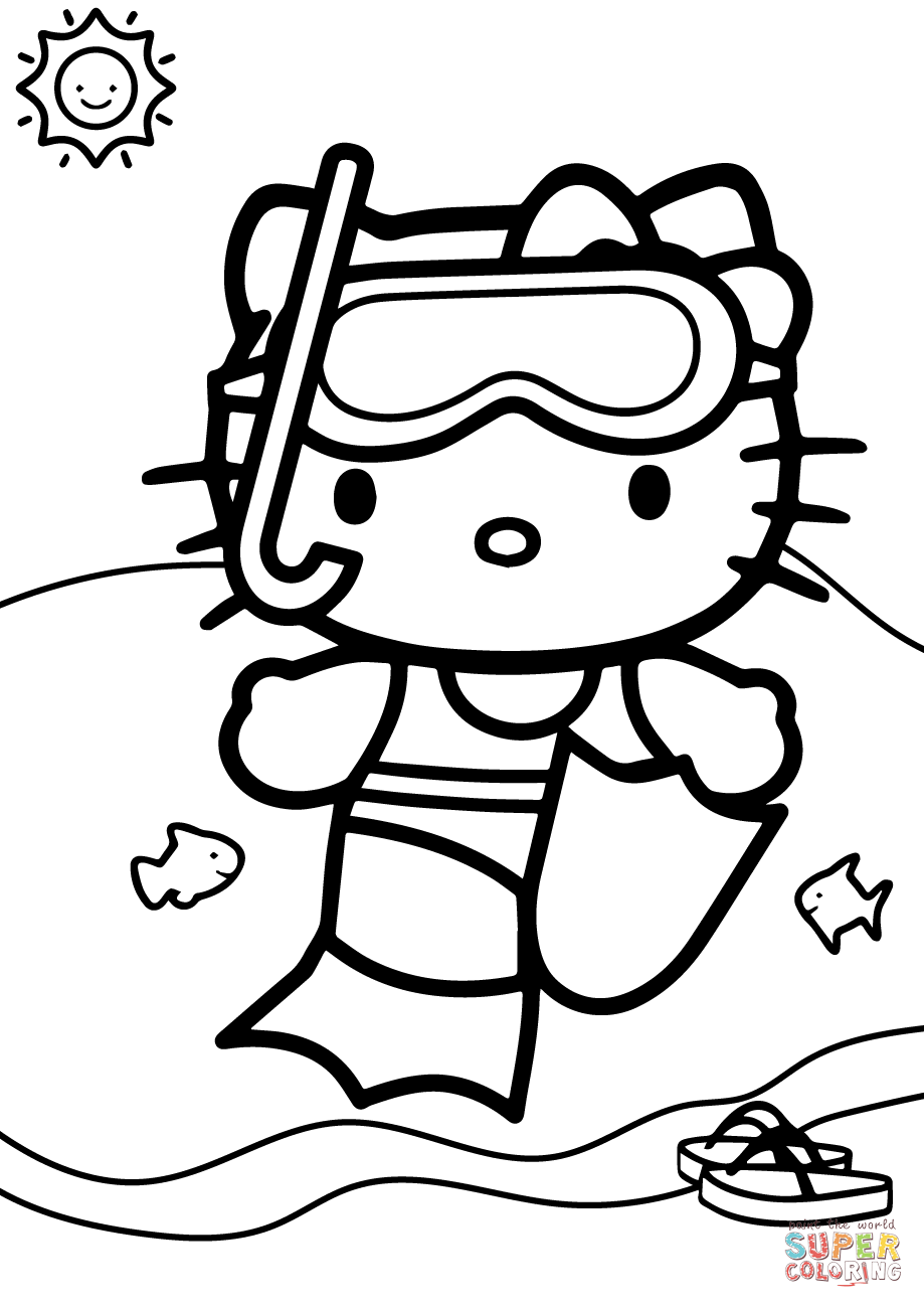 47+ Whimsical Hello Kitty Characters Coloring Pages Unique