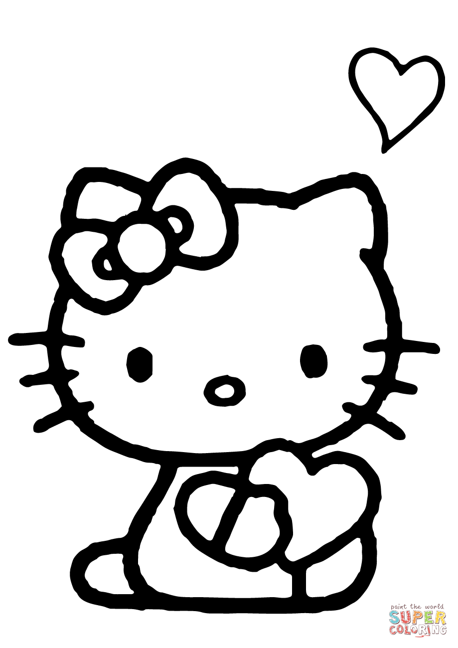 48+ Lovely Hello Kitty Characters Coloring Pages Art