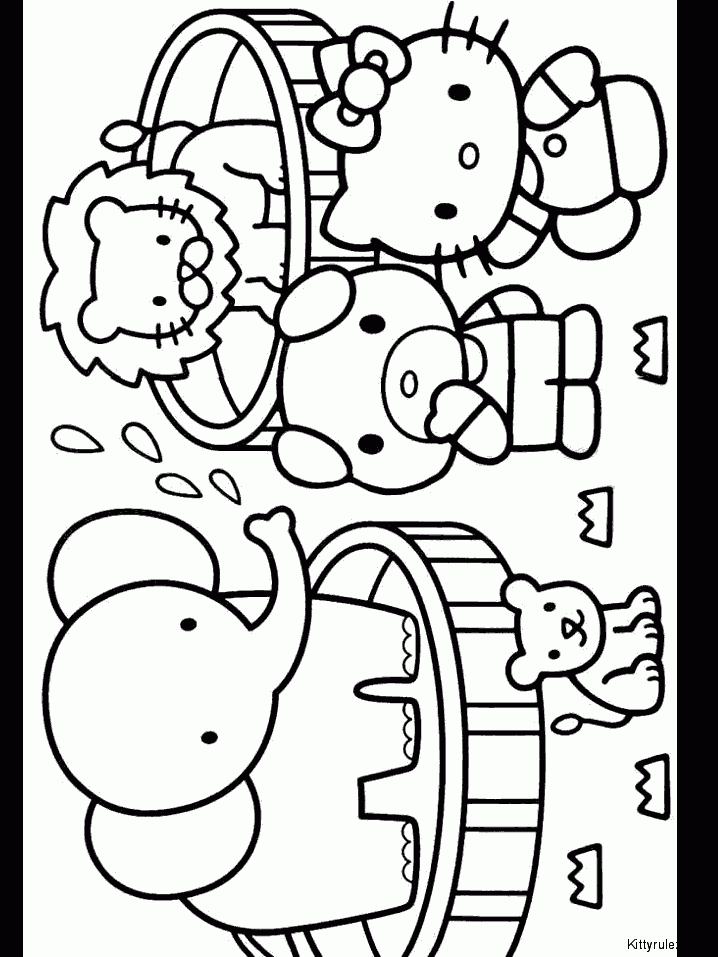 43+ Entertaining Hello Kitty Bed Coloring Pages to Print