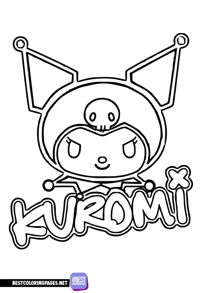 74+ Artistic Hello Kitty and Kuromi Coloring Pages Printable