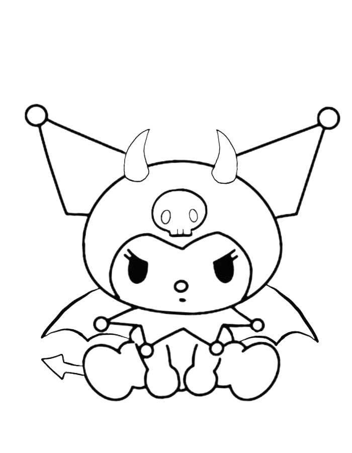 37+ Artistic Kuromi Cute Coloring for Kids Download FREE