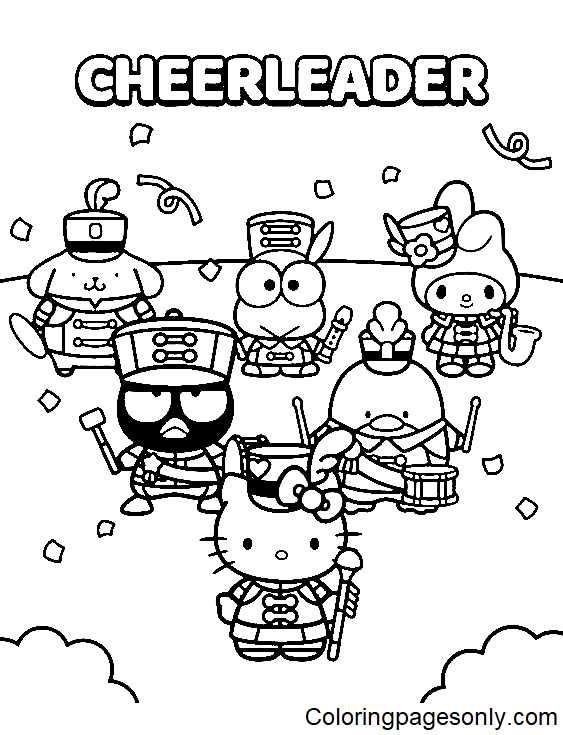 44+ Interactive Sanrio Characters Coloring Pages Free and Drawing