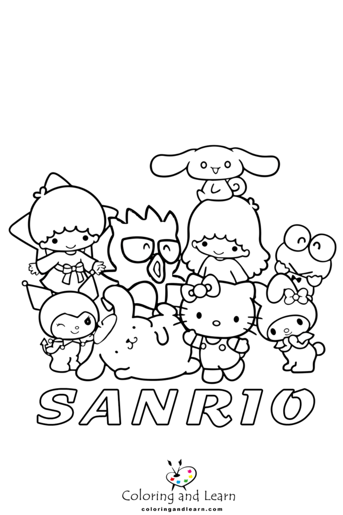 35+ Adorable Sanrio Characters Coloring Pages Free Aesthetic