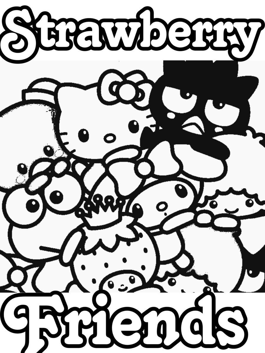 50+ Printable Sanrio Coloring Sheets Colored