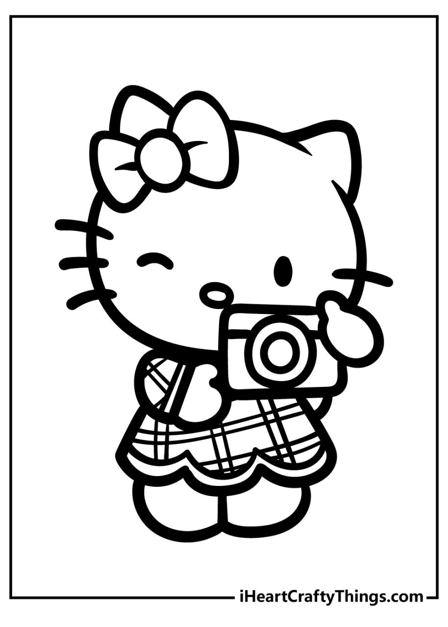 10 Creative Hello Kitty Coloring Pages to Print and Enjoy