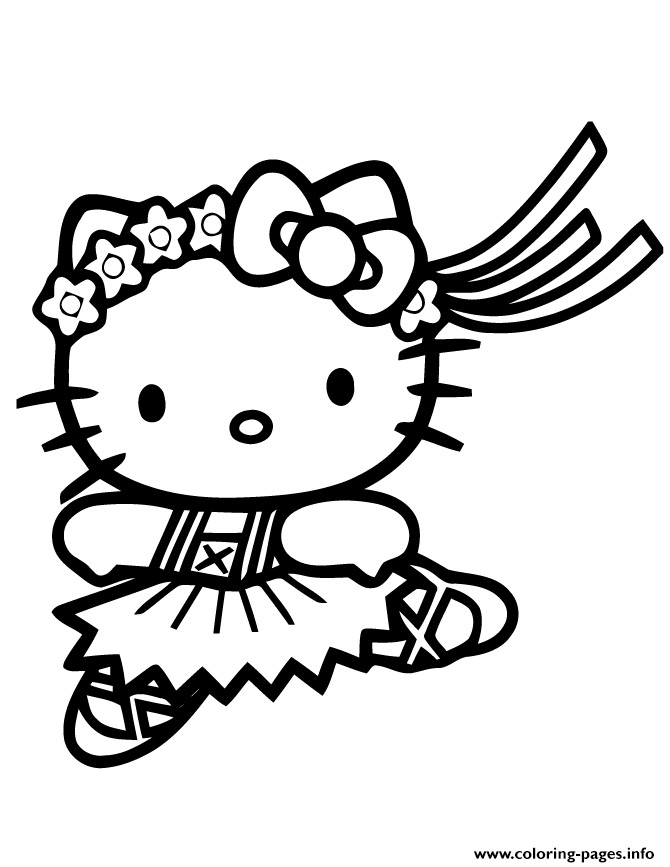 10 Enchanting Hello Kitty Ballerina Coloring Pages for Aspiring Young Dancers