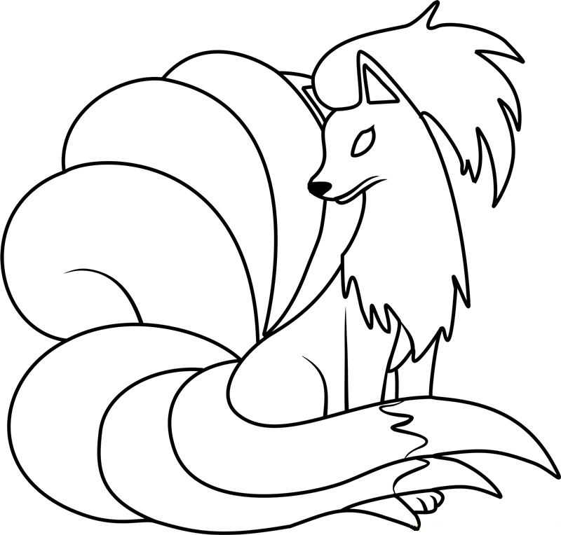 Pokemon Coloring Pages Ninetails