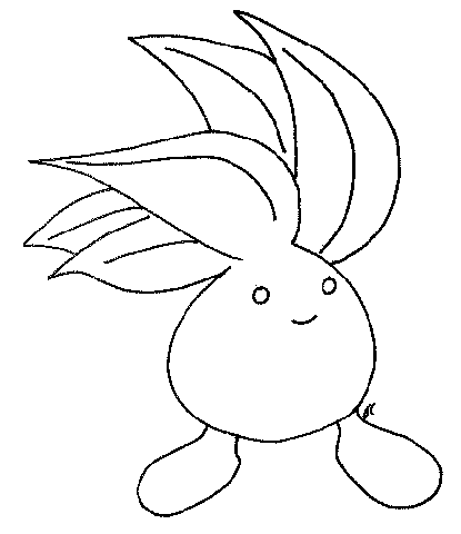 Pokemon Coloring Pages Oddish