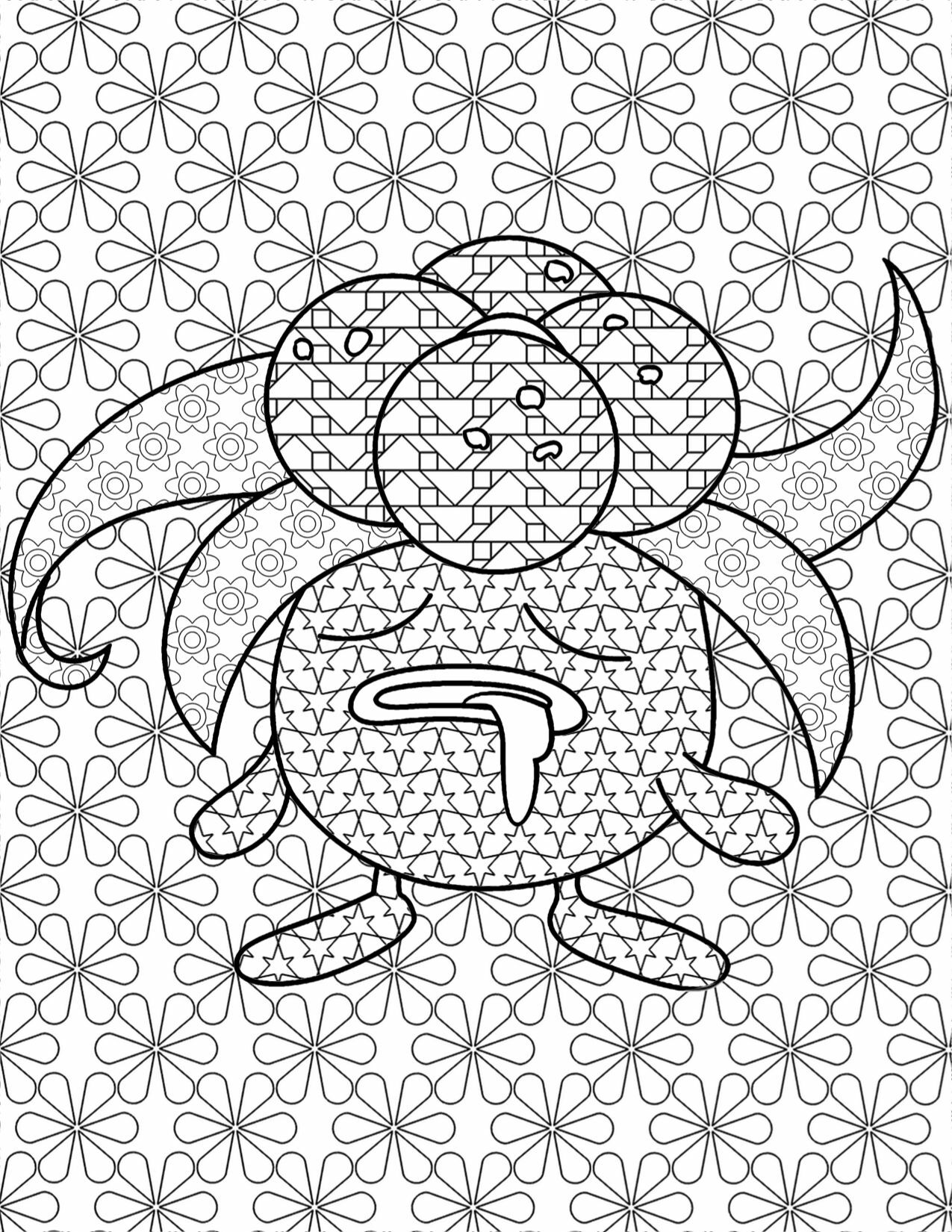 Pokemon Coloring Pages Oddish