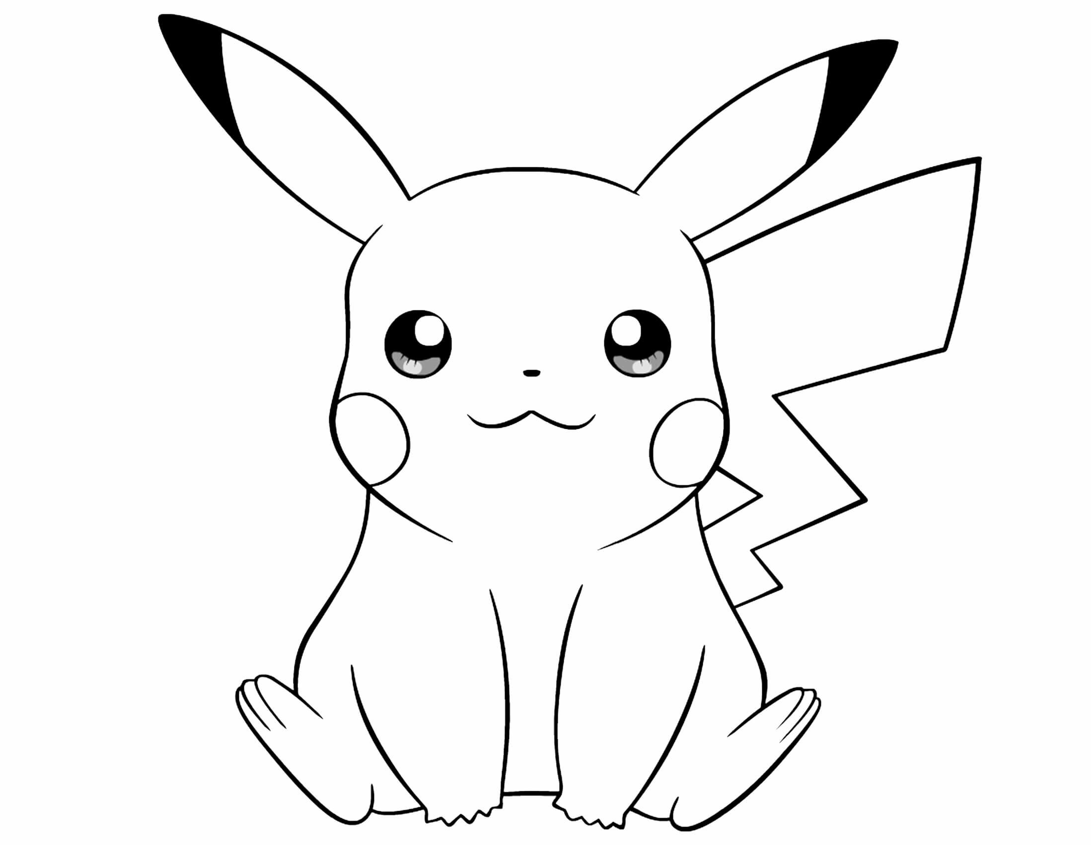 Printable Kids Coloring Pages Pikachu