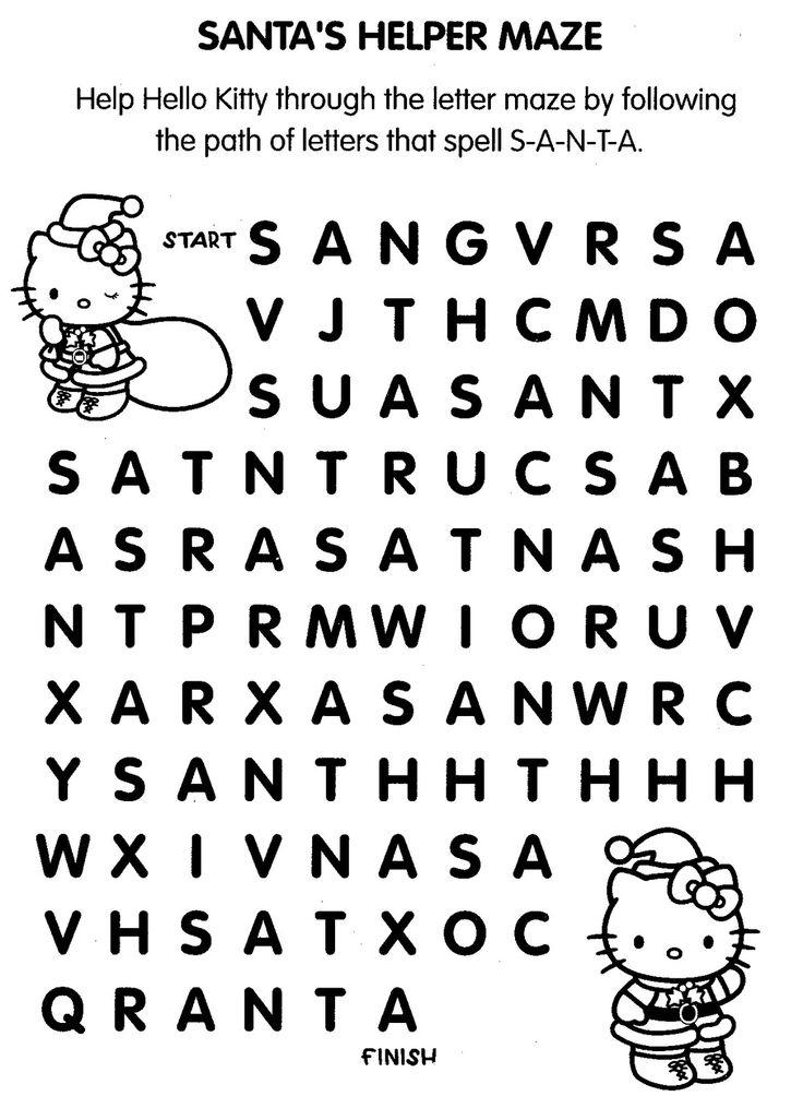 48+ Best of Hello Kitty Word Search Sheets Printables