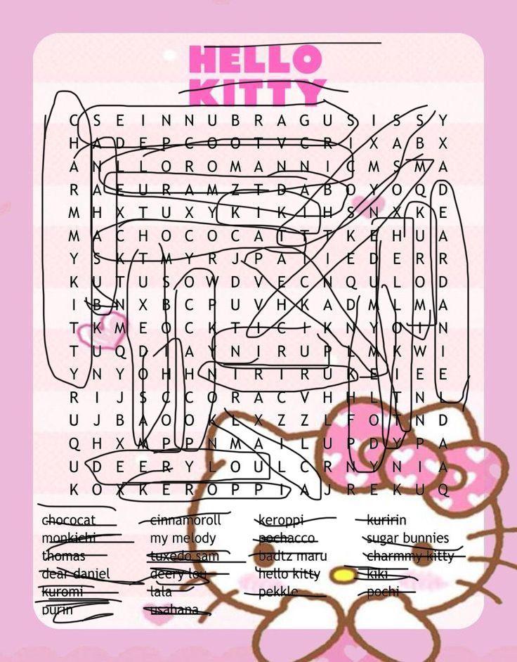 31+ Best of Hello Kitty Word Search Books