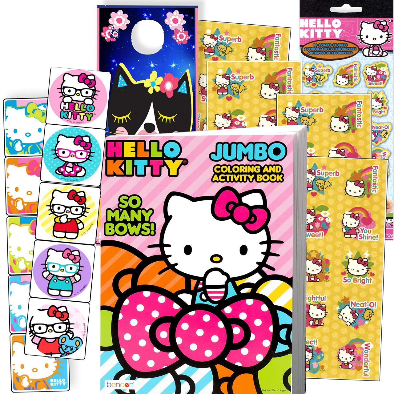 10 Hello Kitty Coloring Book With Stickers: Unleash Your Creativity and Imagination