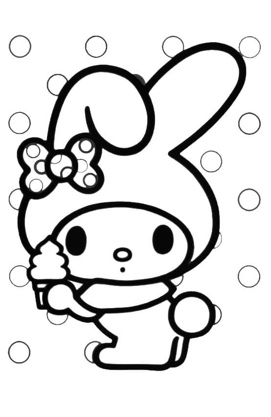50+ Top Cute My Melody Coloring Pages PDF Printable