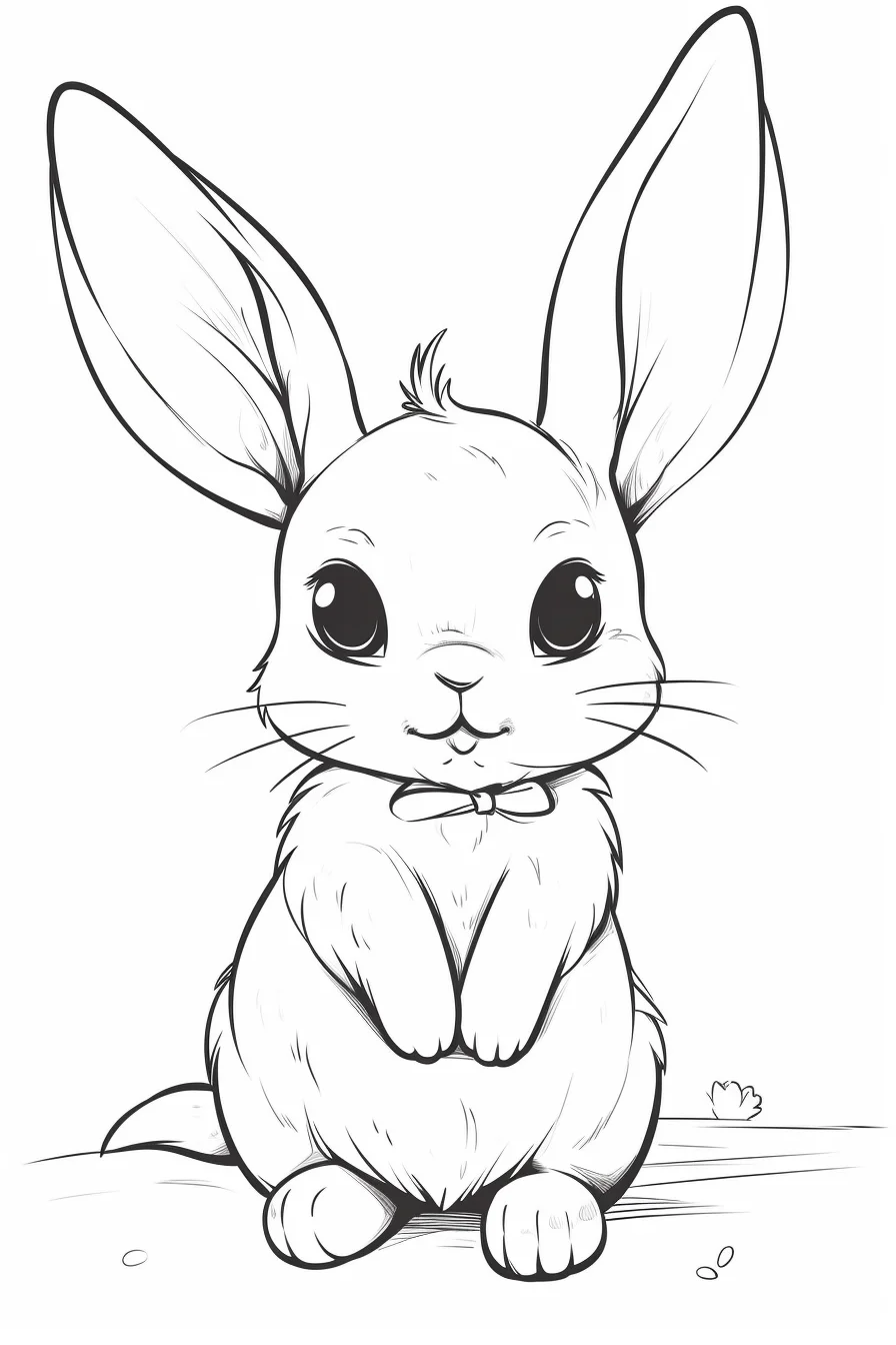 34+ Printable Bunny Coloring Pages Line Art