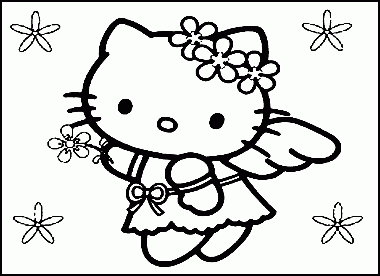 10 Adorable Hello Kitty Girl Coloring Pages for Creative Expression