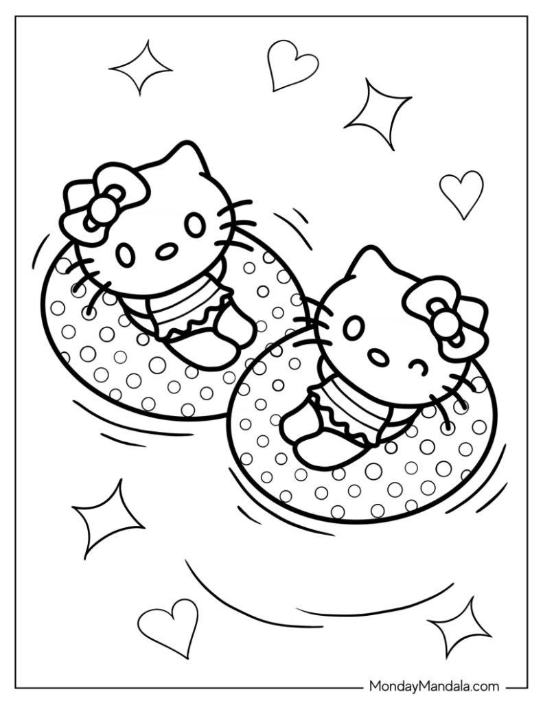 44+ Download Hello Kitty Coloring Pages Baking PDF Printable