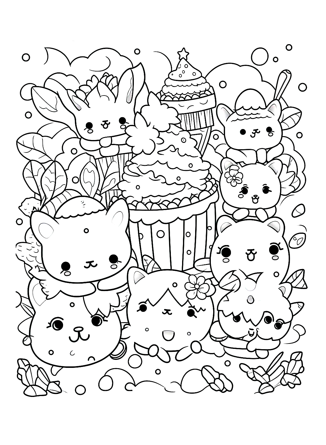 48+ Download Kawaii Coloring for Adult