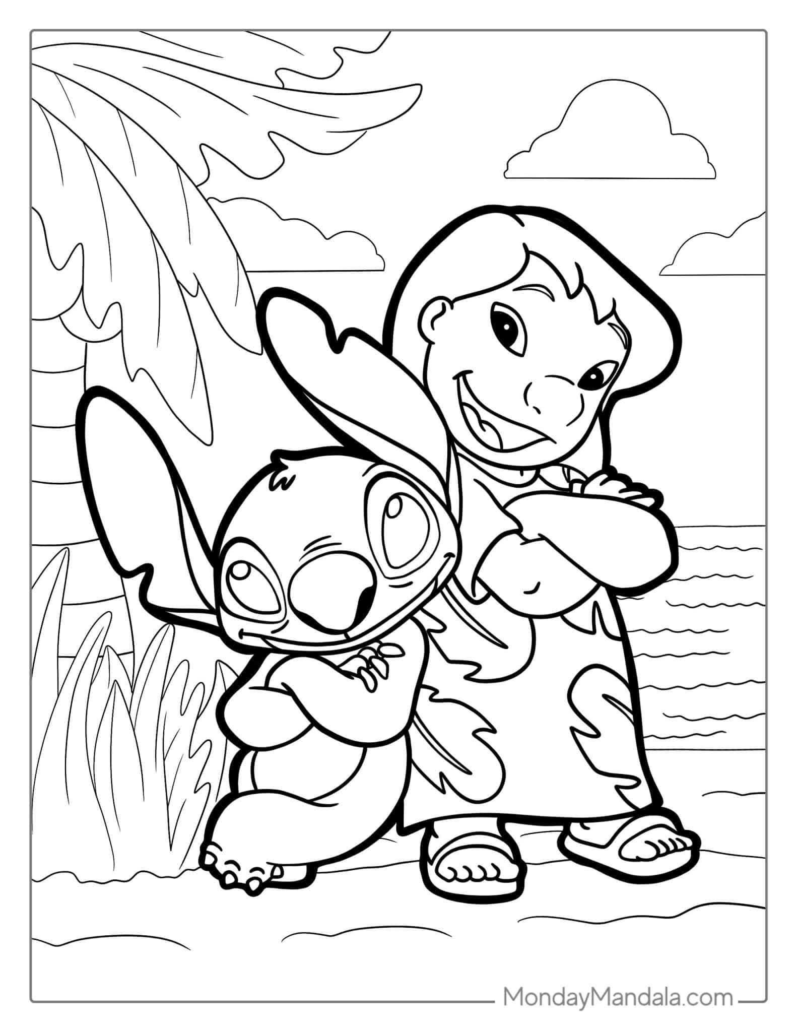 37+ Best of Stitch Coloring Pages Sketch