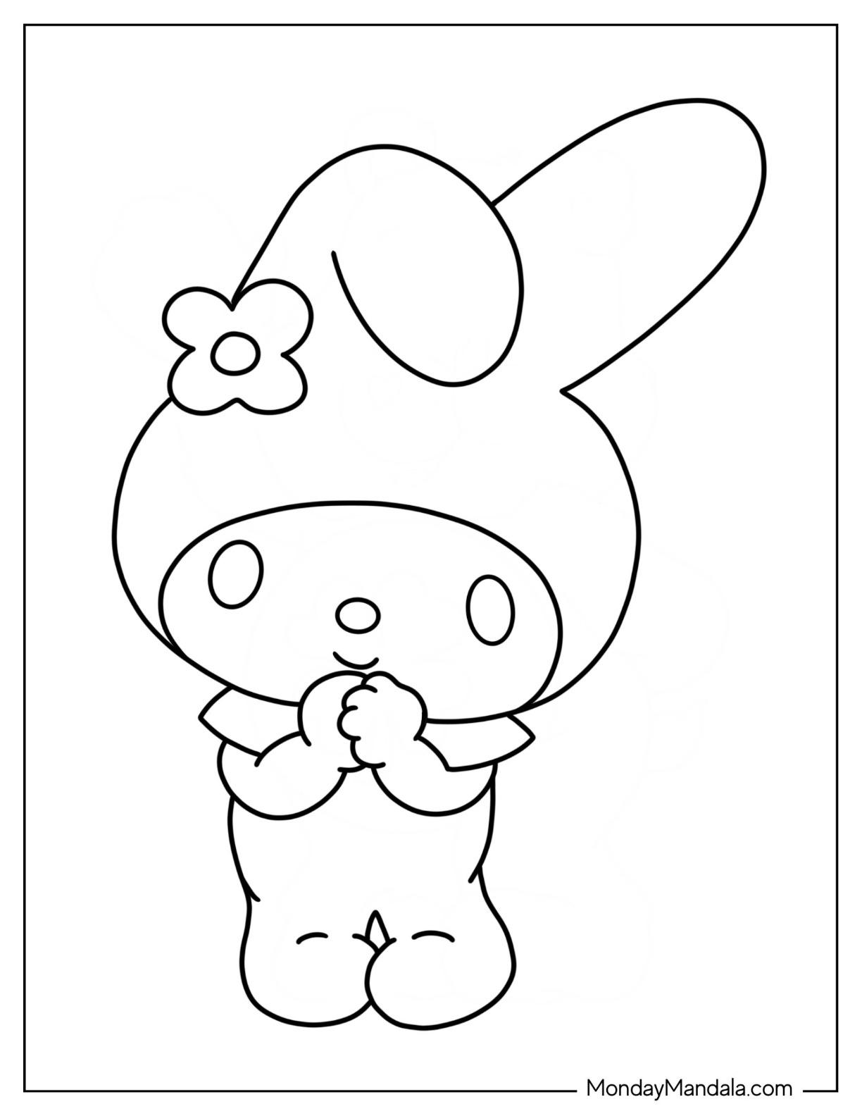 42+ Unique Cute My Melody Coloring Pages Book Pages